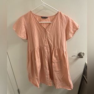 SHEIN pink smock dress